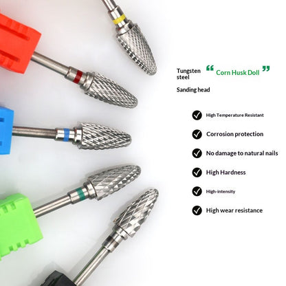 Nail Drill Bits Set for Acrylic Nails,Professional Tungsten Nail File Bits Nail Art Tools,Manicure Pedicure Shapen Remove Tools, Home Salon Use(5Pieces Kemu |Fashion Home Kitchen Beauty