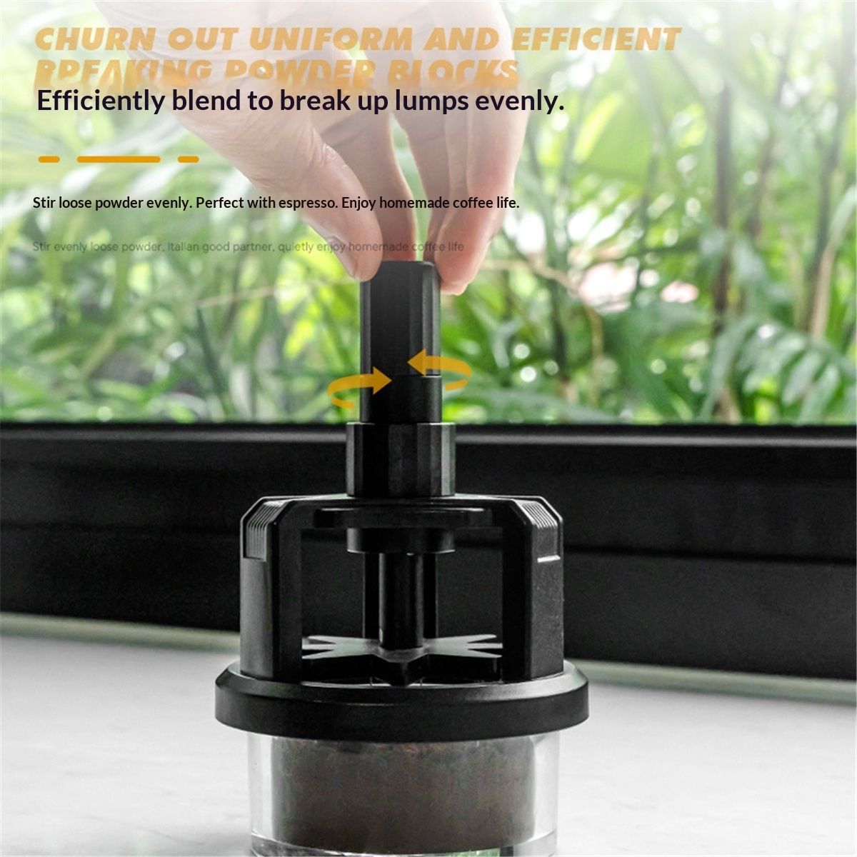 58mm  Tool ，Espresso Stirrer Distribution Tool, 58mm,Adjustable Height,with Magnetic Suction Detachable Coffee Powder Stirrer Kemu |Fashion Home Kitchen Beauty