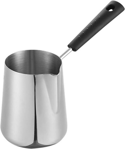 Turkish Coffee Pot, Milk Warmer for Coffee, Turkish Coffee Decanter Stainless Steel Espresso Decanter Turkish Warmer Coffee Pot(350ML Internal scale) Kemu |Fashion Home Kitchen Beauty