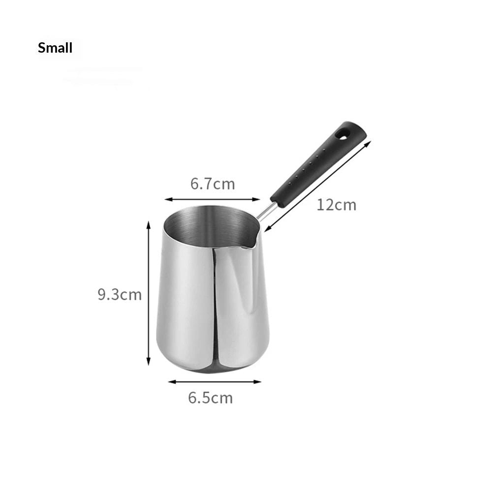 Turkish Coffee Pot, Milk Warmer for Coffee, Turkish Coffee Decanter Stainless Steel Espresso Decanter Turkish Warmer Coffee Pot(350ML Internal scale) Kemu |Fashion Home Kitchen Beauty