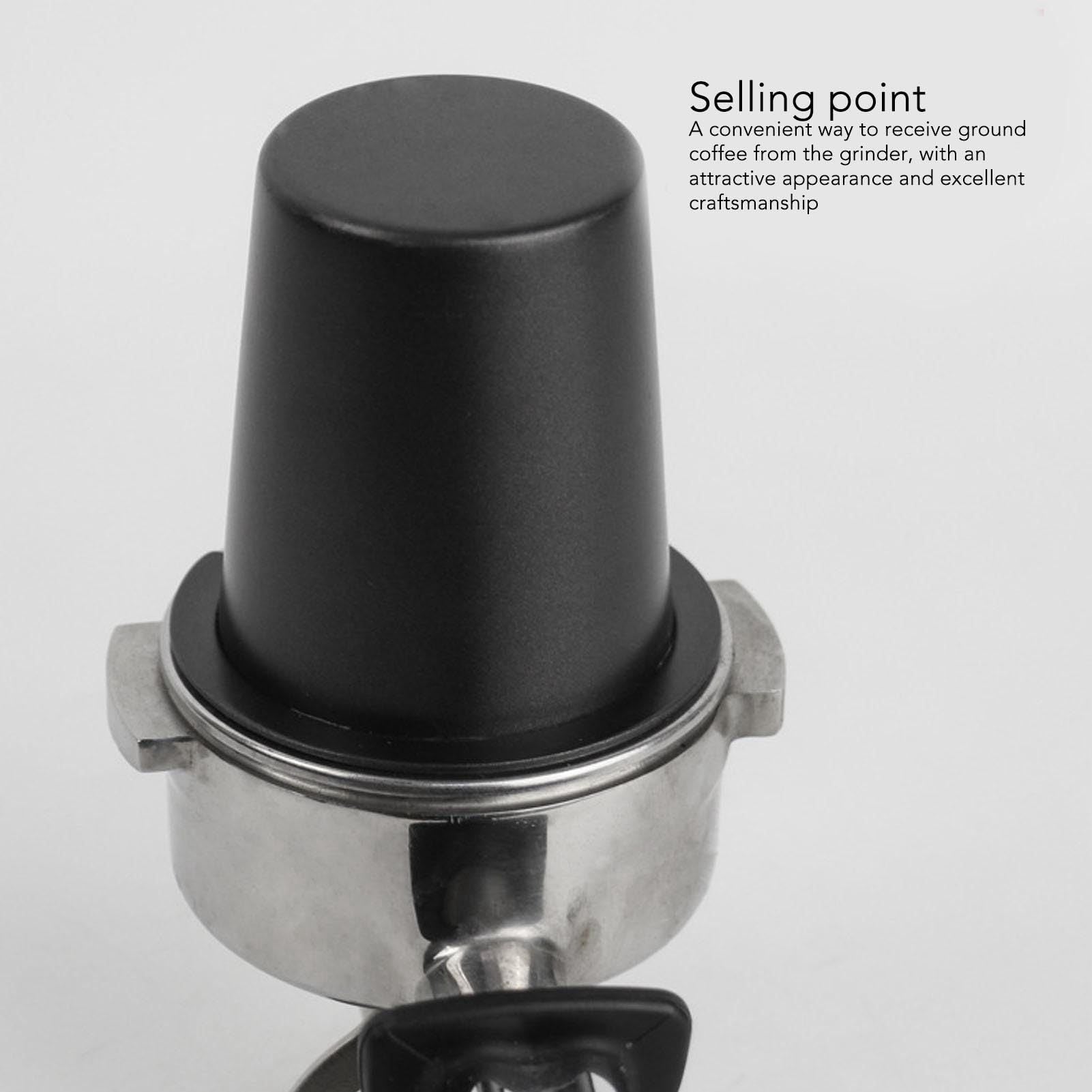 53mm Coffee Dosing Cup Stainless Steel Bar Dosing Powder Feeder Part DIY Coffee Machine Dosing Tool Accessory(53mm black) Kemu |Fashion Home Kitchen Beauty
