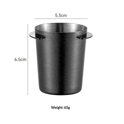 53mm Coffee Dosing Cup Stainless Steel Bar Dosing Powder Feeder Part DIY Coffee Machine Dosing Tool Accessory(53mm black) Kemu |Fashion Home Kitchen Beauty