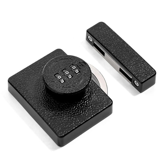 Closet Locks for Double Doors -3-Digit Keyless Cabinet Locks with Combination for Bifold Sliding Closet Door Lock with Code for Cupboard Pantry Barn Shed Door Black 1 Pack Kemu |Fashion Home Kitchen Beauty