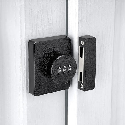 Closet Locks for Double Doors -3-Digit Keyless Cabinet Locks with Combination for Bifold Sliding Closet Door Lock with Code for Cupboard Pantry Barn Shed Door Black 1 Pack Kemu |Fashion Home Kitchen Beauty