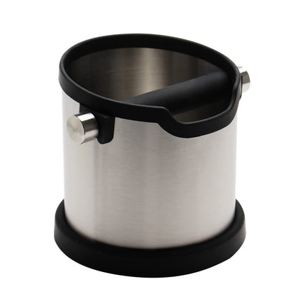 Espresso Knock Box,   Capacity 60.8oz/1800ML  Stainless Steel Coffee Grounds Container Waste Bin Coffee Tools for Barista and Non-slip Base (Silver) Kemu |Fashion Home Kitchen Beauty