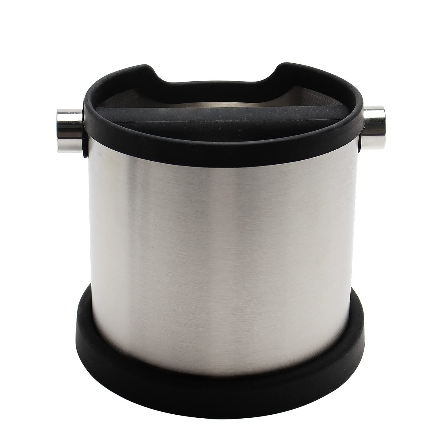 Espresso Knock Box,   Capacity 60.8oz/1800ML  Stainless Steel Coffee Grounds Container Waste Bin Coffee Tools for Barista and Non-slip Base (Silver) Kemu |Fashion Home Kitchen Beauty
