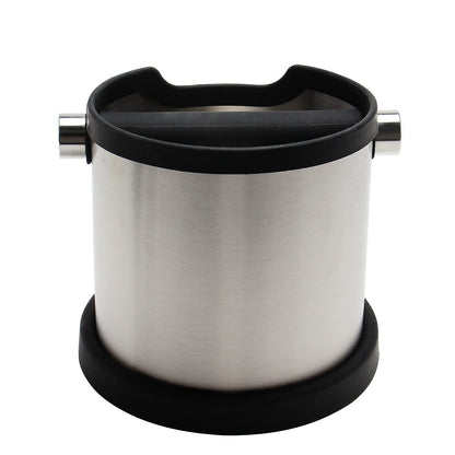 Espresso Knock Box,   Capacity 60.8oz/1800ML  Stainless Steel Coffee Grounds Container Waste Bin Coffee Tools for Barista and Non-slip Base (Silver) Kemu |Fashion Home Kitchen Beauty