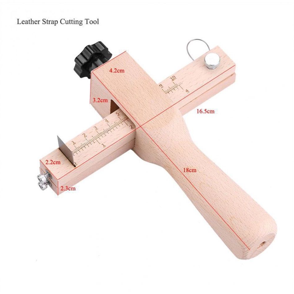 Leather Strap Cutter, Strip and Strap Leather Wood DIY Craft Hand Cutting Tool Adjustable Kemu |Fashion Home Kitchen Beauty