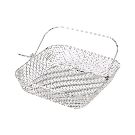 Square Air Fryer Basket Air Fryer Accessories, 304 Stainless Steel Mesh Basket with Handle Replacement Accessory Kemu |Fashion Home Kitchen Beauty
