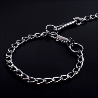 2pcs Metal Dog Chain, Dog Tie Out Cable, Dog Runner for Yard, Dog Cable for Camping Hiking Running Parks(Red 2.0mm*120cm)