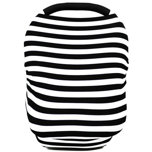 Car Seat Covers, Nursing Cover, and Stroller Cover for Sun - Stretchy Fabric, All-Season Use, Stylish Designs, Easy Access for Moms - Classic（black and white stripes） Kemu |Fashion Home Kitchen Beauty
