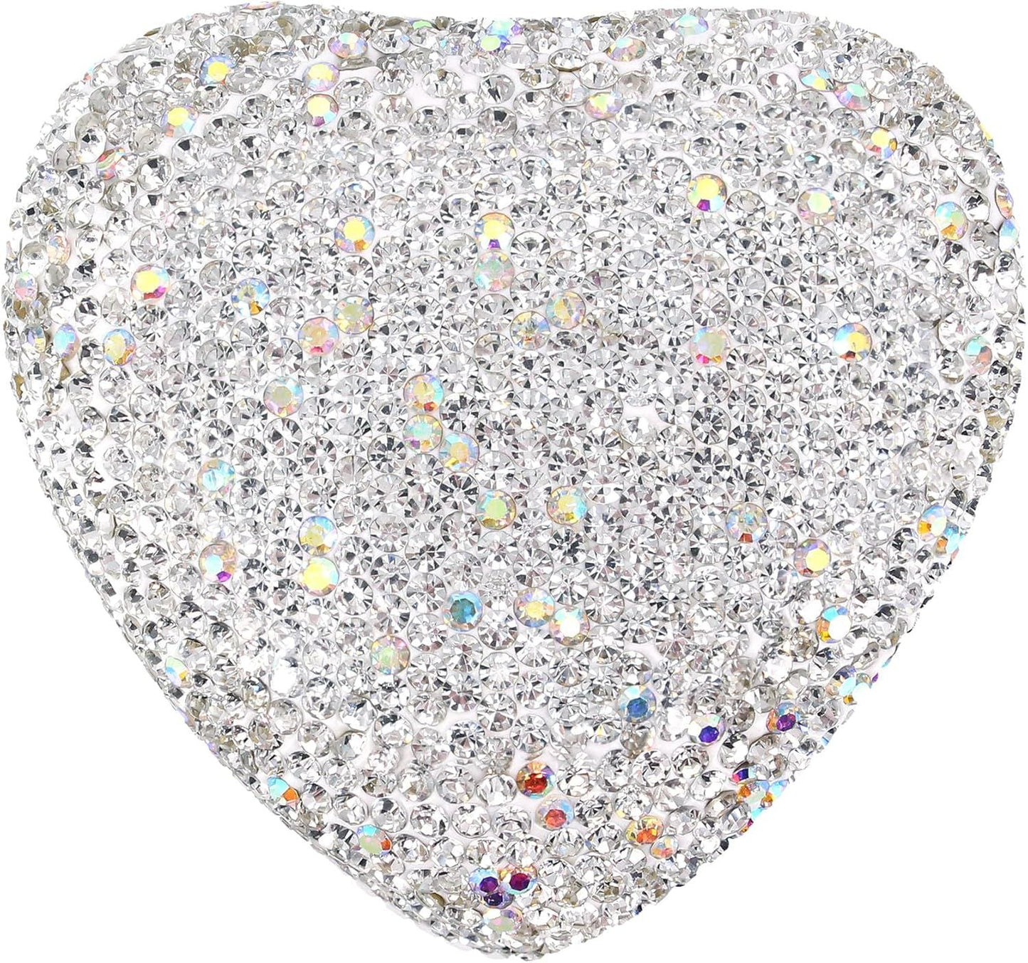 Heart Shaped Ring Box with LED Light Velvet Earrings Coin Jewelry Box Display Case Gift Box for Proposal Engagement Wedding Anniversary Valentines（white） Kemu |Fashion Home Kitchen Beauty