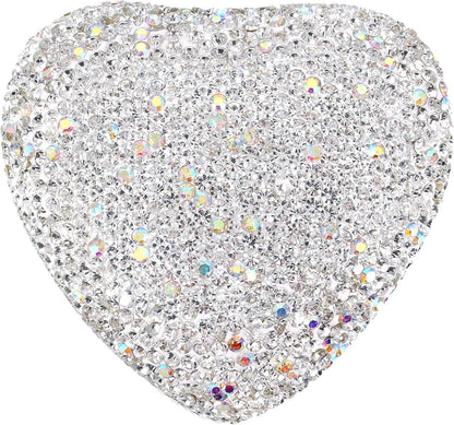 Heart Shaped Ring Box with LED Light Velvet Earrings Coin Jewelry Box Display Case Gift Box for Proposal Engagement Wedding Anniversary Valentines（white） Kemu |Fashion Home Kitchen Beauty
