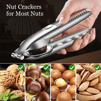 Chestnut Open Clip, Stainless Steel Chestnut Cutter Tool, Kitchen Peeler Clip for Chestnuts, Nut Opener Nut Knife for Pecan Cracker (Silver/2pcs) Kemu |Fashion Home Kitchen Beauty