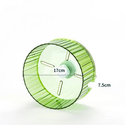 17cm  Parrot Silent Running Wheel, Parrot Exercise Wheel, Birds, Parrots, Turtles, Hamsters, Small Animal Quiet Running Wheel (Green) Kemu |Fashion Home Kitchen Beauty