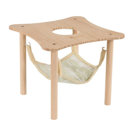 Guinea pig hammock with wooden support, small animal hammock, large platform for guinea pigs, rabbits, ferrets, hamsters to hide and sleep (light green) Kemu |Fashion Home Kitchen Beauty