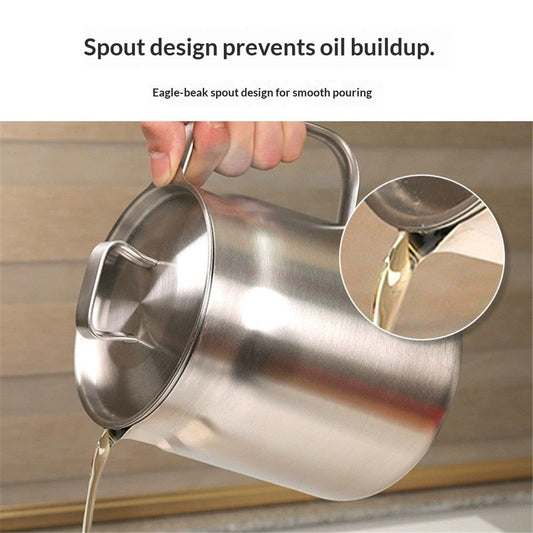 2.0L+oil filter basket - High Resistance, Multifunctional Fryer for Bacon, Chicken, Pasta, Asparagus, Oil Storage. Durable, Safe, Easy to Use – Perfect for Chefs & Cooking Enthusiasts Kemu |Fashion Home Kitchen Beauty