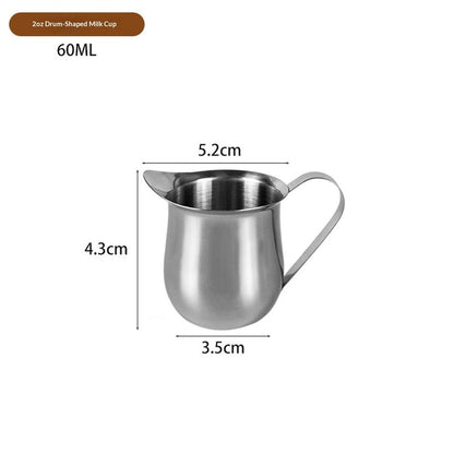 60ml 2ozMilk Frothing Pitcher Stainless Steel Small Bell-Shaped Creamer Coffee Jug for Barista Cappuccino Espresso Cups Latte Art Pitcher Kemu |Fashion Home Kitchen Beauty