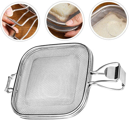 Stainless Steel Sandwich Roasting Net Clip for Oven and Grill  Bread Baking Tool for Toast Sandwiches and Barbecue Cooking