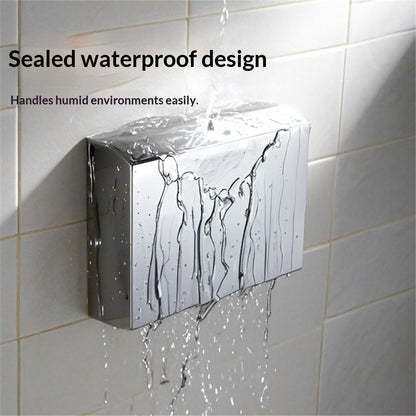 Paper Towel Dispenser Wall Mount - Large Capacity Stainless Steel Tissue Holder, Suitable for Bathrooms and Public Places, 304 sandblasted