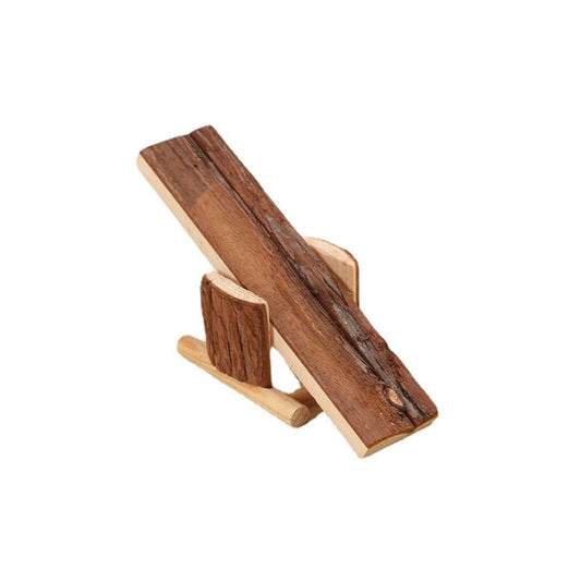 Natural Wooden Seesaw Platform for Small Animals Hamster Gerbil Squirrel Mouse Exercise Play Toys Teeth Chew Toy Kemu |Fashion Home Kitchen Beauty