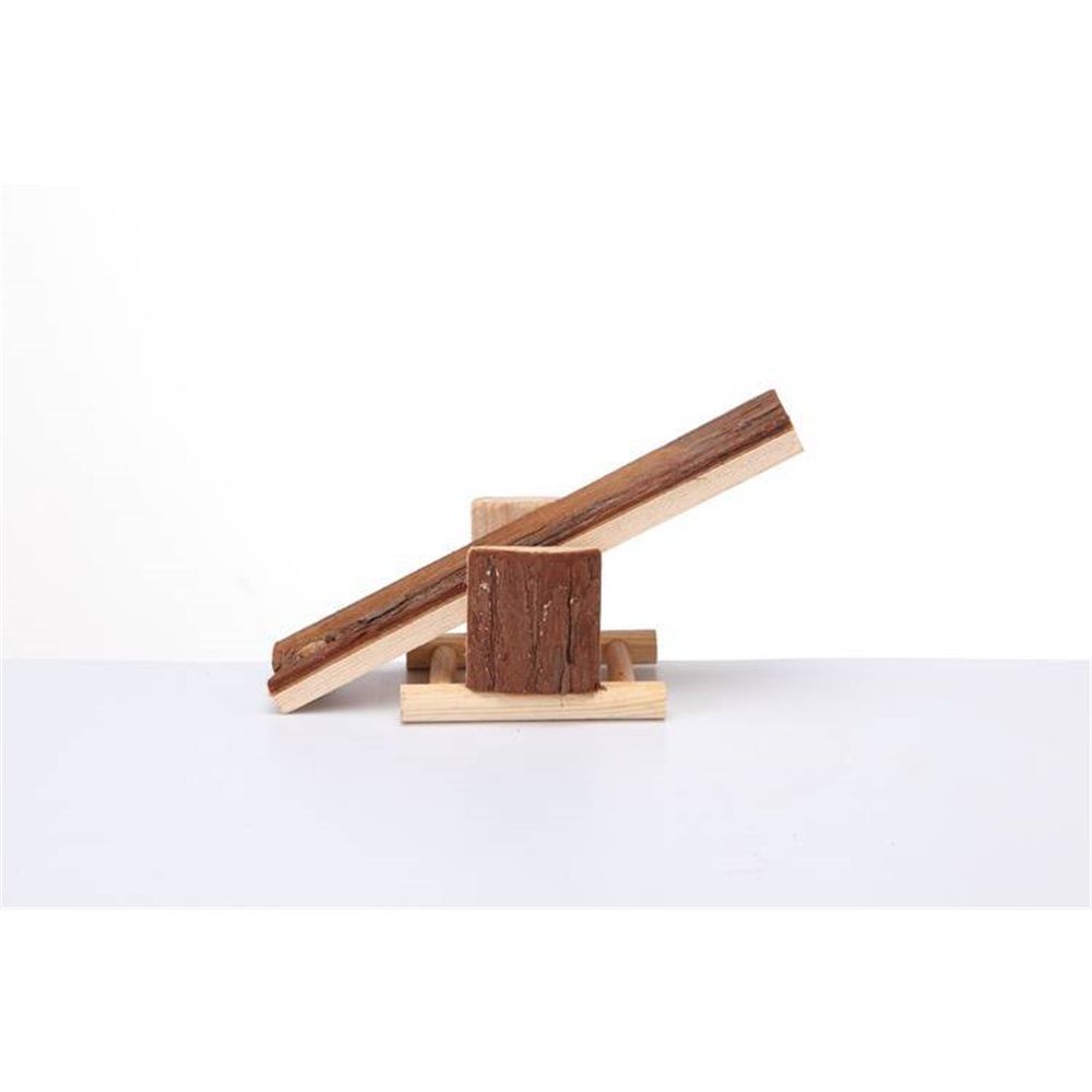 Natural Wooden Seesaw Platform for Small Animals Hamster Gerbil Squirrel Mouse Exercise Play Toys Teeth Chew Toy Kemu |Fashion Home Kitchen Beauty