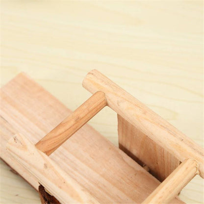 Natural Wooden Seesaw Platform for Small Animals Hamster Gerbil Squirrel Mouse Exercise Play Toys Teeth Chew Toy Kemu |Fashion Home Kitchen Beauty