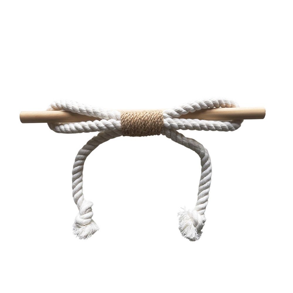 Curtain Tiebacks Rustic Holdbacks for Drapes, Farmhouse Tie Backs for Curtains, Cotton Jute Rope with Wood Club, Natural Boho Decor Shabby Chic Drapery Holder, -2Pack Kemu |Fashion Home Kitchen Beauty