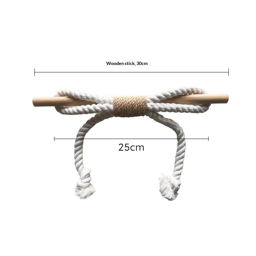 Curtain Tiebacks Rustic Holdbacks for Drapes, Farmhouse Tie Backs for Curtains, Cotton Jute Rope with Wood Club, Natural Boho Decor Shabby Chic Drapery Holder, -2Pack Kemu |Fashion Home Kitchen Beauty