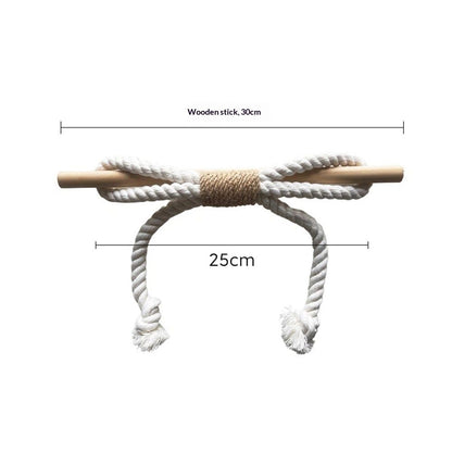 Curtain Tiebacks Rustic Holdbacks for Drapes, Farmhouse Tie Backs for Curtains, Cotton Jute Rope with Wood Club, Natural Boho Decor Shabby Chic Drapery Holder, -2Pack Kemu |Fashion Home Kitchen Beauty