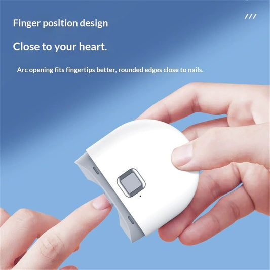 Automatic Electric Nail Clipper, Electric Nail Filer, USB Rechargeable with Nail Clipping Storage, Safe for Babies, Childrens, Adults, Seniors and Caregivers, White Kemu |Fashion Home Kitchen Beauty