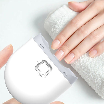 Automatic Electric Nail Clipper, Electric Nail Filer, USB Rechargeable with Nail Clipping Storage, Safe for Babies, Childrens, Adults, Seniors and Caregivers, White