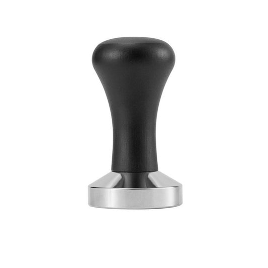 Solid wood powder press 304 stainless steel coffee powder hammer solid wood handle 53mm coffee machine solid powder hammer（Black beech wood - electroplated iron base） Kemu |Fashion Home Kitchen Beauty