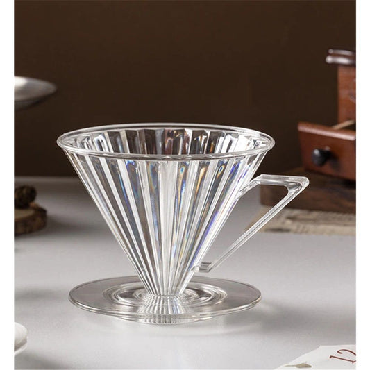 Coffee Dripper, Resuable Pour Over Coffee Maker With Handle, Slow Brewing Coffee Pour Over for Cafe, Travel, Home&Offices, Single Cup Coffee Pour Over 1-2 people [V-31] Kemu |Fashion Home Kitchen Beauty