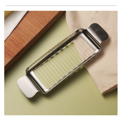Stainless Steel Butter & Cheese Slicer –  Ergonomic Handle, Multipurpose Handheld Food Cutter for Butter, Cheese & Soft Fruits, Dishwasher Safe Kemu |Fashion Home Kitchen Beauty