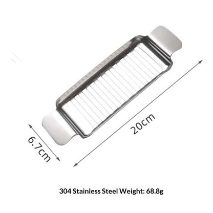 Stainless Steel Butter & Cheese Slicer –  Ergonomic Handle, Multipurpose Handheld Food Cutter for Butter, Cheese & Soft Fruits, Dishwasher Safe Kemu |Fashion Home Kitchen Beauty