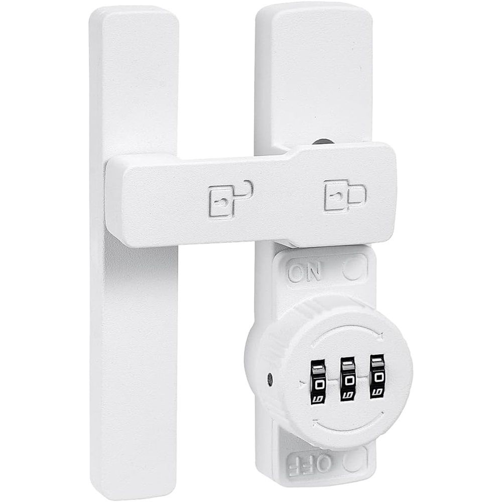 White 180 Degree Barn Door Lock,Mechanical Password Lock,3 Digit Password Keyless,Flip Latch with Combination,Protect Privacy,for Barn Door,Cabinets,Windows,Garden,Bathroom Kemu |Fashion Home Kitchen Beauty