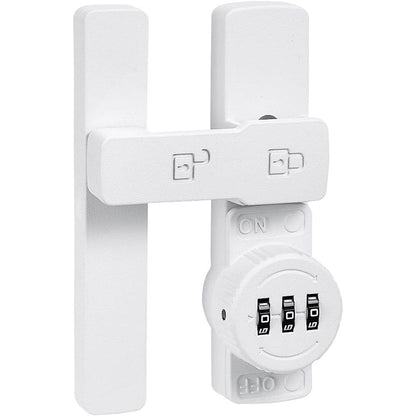 White 180 Degree Barn Door Lock,Mechanical Password Lock,3 Digit Password Keyless,Flip Latch with Combination,Protect Privacy,for Barn Door,Cabinets,Windows,Garden,Bathroom Kemu |Fashion Home Kitchen Beauty