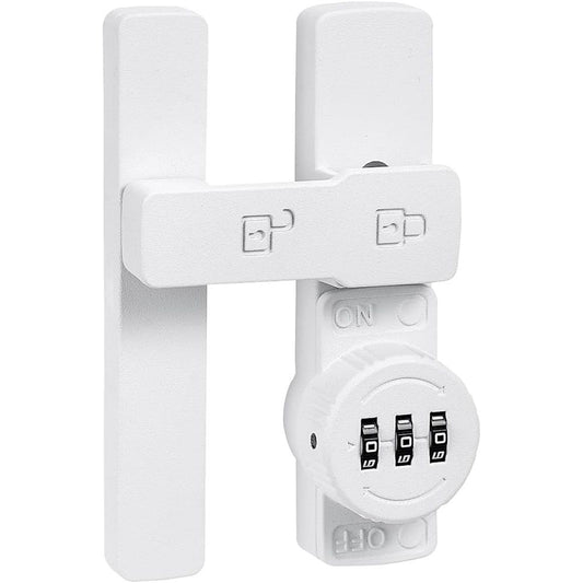 White 180 Degree Barn Door Lock,Mechanical Password Lock,3 Digit Password Keyless,Flip Latch with Combination,Protect Privacy,for Barn Door,Cabinets,Windows,Garden,Bathroom Kemu |Fashion Home Kitchen Beauty