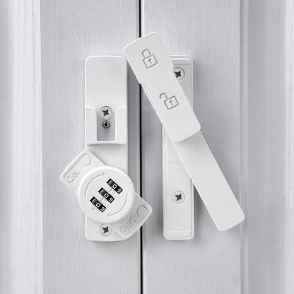 White 180 Degree Barn Door Lock,Mechanical Password Lock,3 Digit Password Keyless,Flip Latch with Combination,Protect Privacy,for Barn Door,Cabinets,Windows,Garden,Bathroom Kemu |Fashion Home Kitchen Beauty