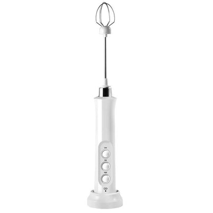 Handheld Rechargeable, Drink Mixer Electric Whisk for Coffee, Detachable With 3 Stainless Whisks, Hand Mixer for Lattes, Cappuccino, Matcha, Egg, （ White） Kemu |Fashion Home Kitchen Beauty