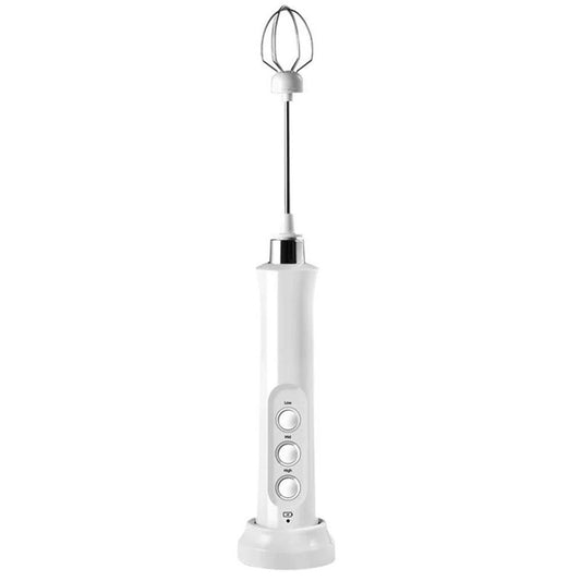 Handheld Rechargeable, Drink Mixer Electric Whisk for Coffee, Detachable With 3 Stainless Whisks, Hand Mixer for Lattes, Cappuccino, Matcha, Egg, （ White） Kemu |Fashion Home Kitchen Beauty