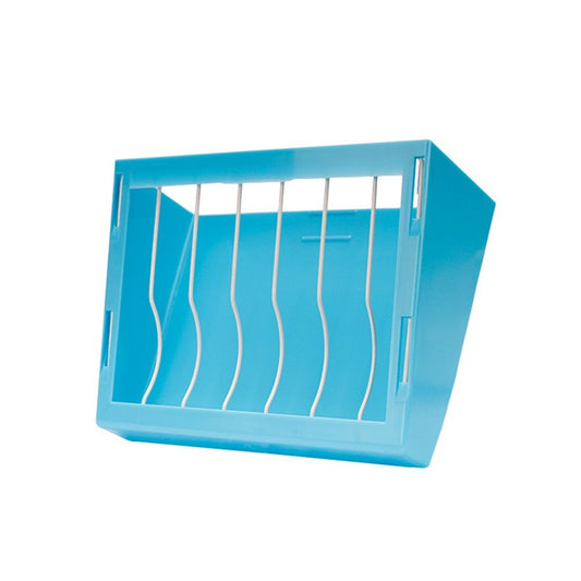 Rabbit Hay Feeder Rack Food Feeding Manger Bunny Grass Holder Small Animals Less Wasted Food Dispenser for Rabbits Guinea Pig Chinchilla Hamster (Blue) Kemu |Fashion Home Kitchen Beauty