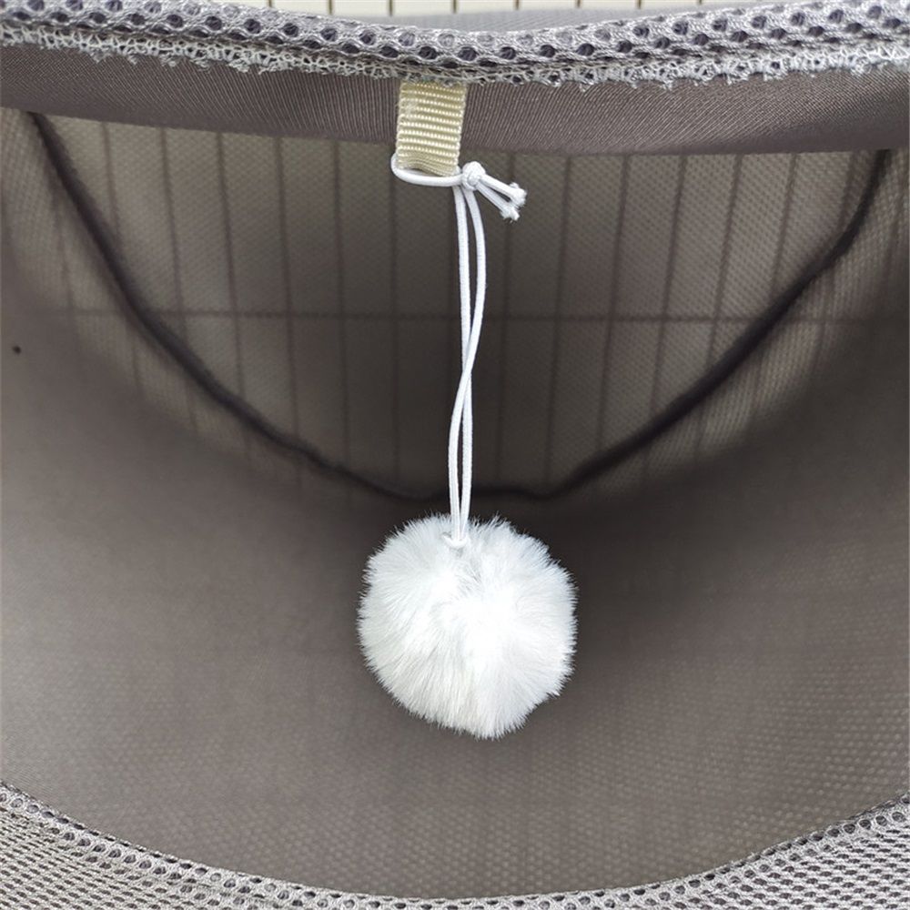Cat cage hammock with ball, adjustable soft pet bed set for hanging, suitable for cats, ferrets, puppies, rabbits or small pets, indoor pets, suitable for all seasons（grey S） Kemu |Fashion Home Kitchen Beauty