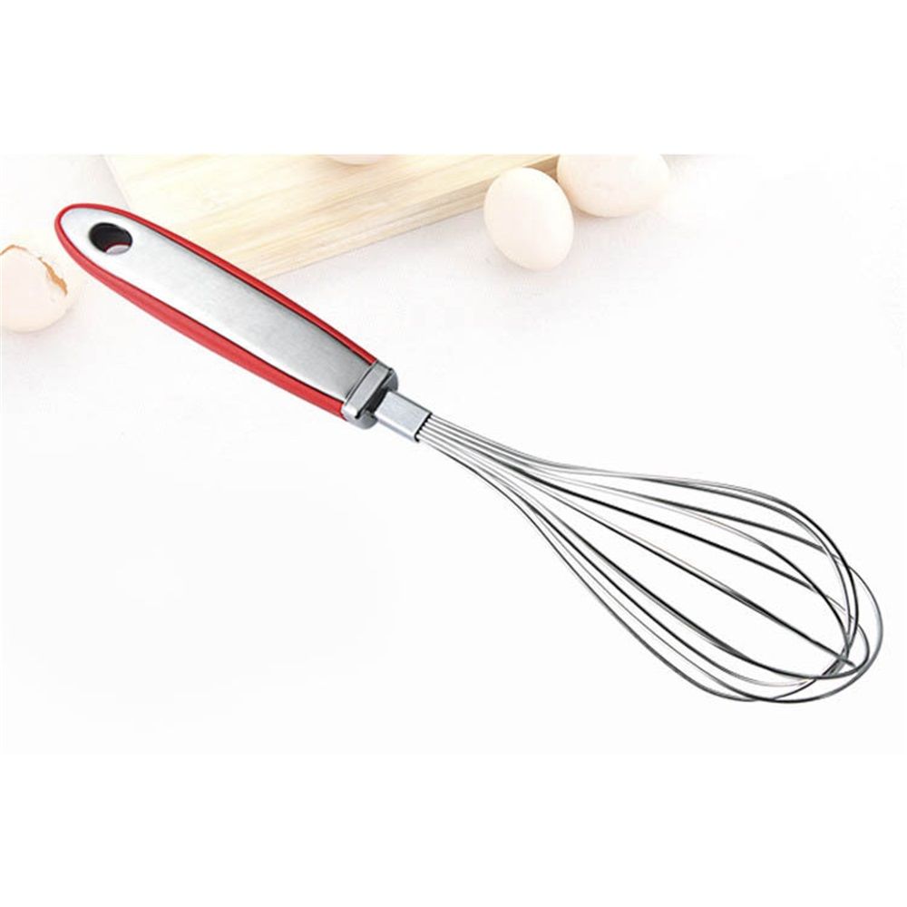 High quality handheld mixer with rubber anti slip handle and 304 stainless steel manual 12 inch egg beater baking tool Kemu |Fashion Home Kitchen Beauty
