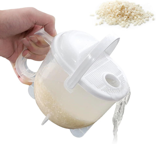 Hands free rice washing device Quick Rice Washer-Food Cleaning Machine - Washes Rice, Grains, Beans, Fruit Vegetables Kemu |Fashion Home Kitchen Beauty