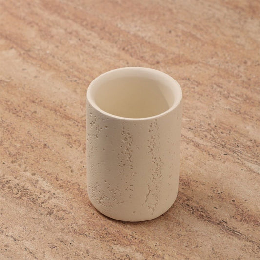 Small toothbrush holder for bathroom countertop, bohemian farmhouse style, multifunctional organizer, rust resistant and durable Kemu |Fashion Home Kitchen Beauty