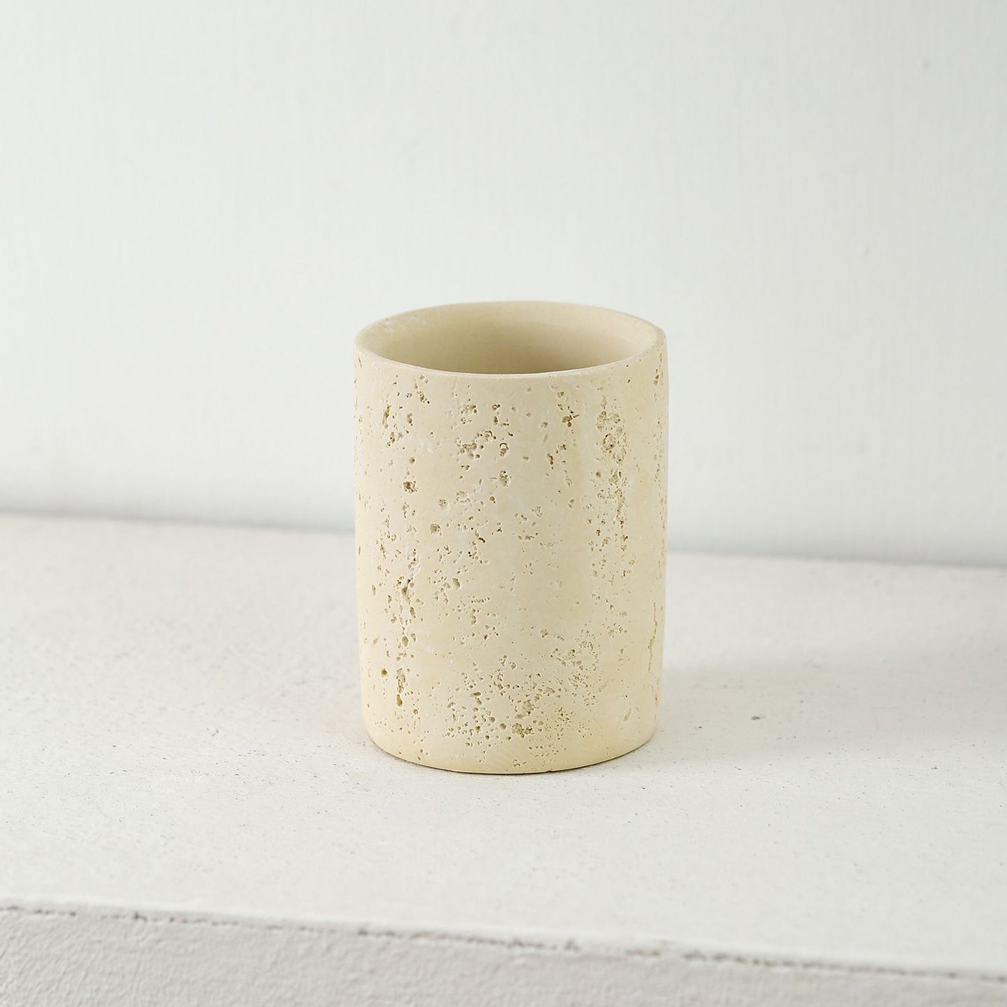Small toothbrush holder for bathroom countertop, bohemian farmhouse style, multifunctional organizer, rust resistant and durable