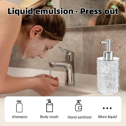 Multifunctional Liquid Soap Foaming Pump Dispenser Bottle Refillable Hand Soap Container for Home Travel and Gym Use 400ML rotundity Kemu |Fashion Home Kitchen Beauty