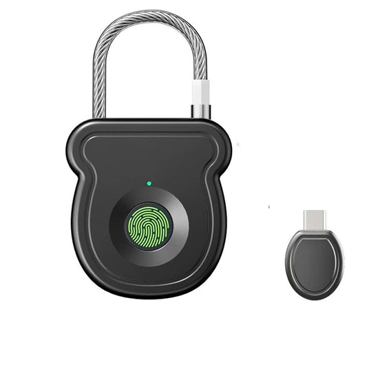 Fingerprint Padlock Lock , Biometric Keyless Thumbprint Combination Lock, USB Rechargeable, for Gym Locker, School Locker, Luggage, Backpack, Suitcase（black） Kemu |Fashion Home Kitchen Beauty